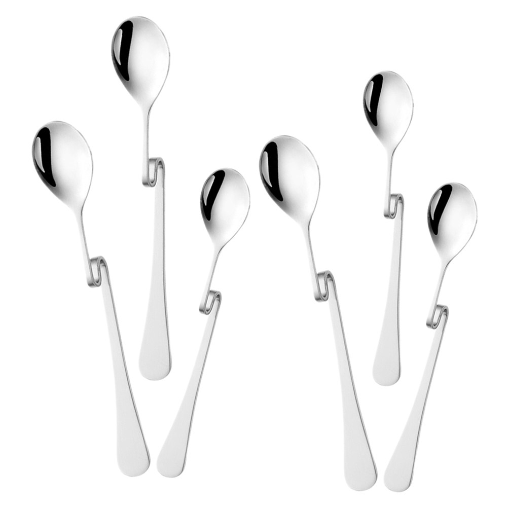Bar Spoon Twisted - 6 шт. кофейных ложек из нержавеющей