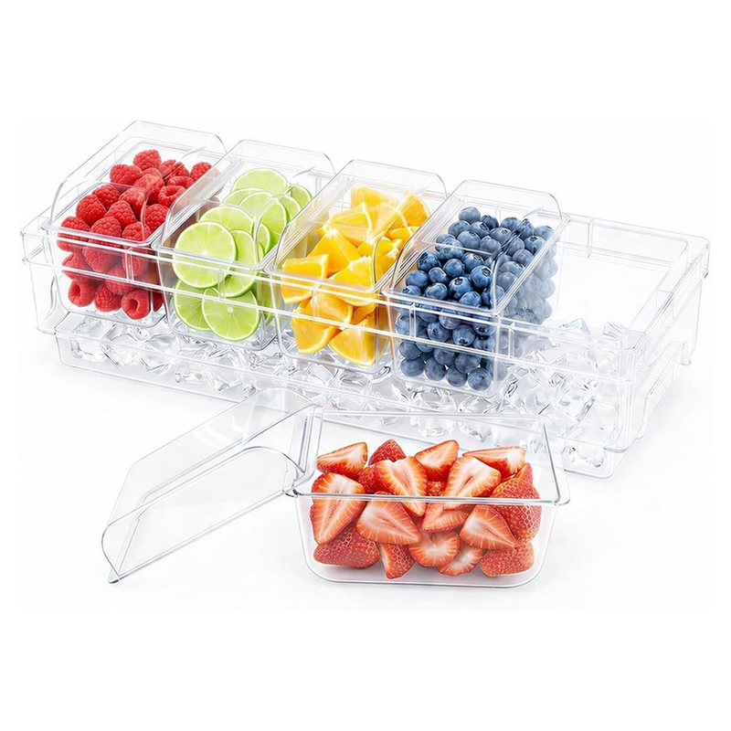 Garnish Tray Set - Контейнеры для охлажденных закусок A25F, набор