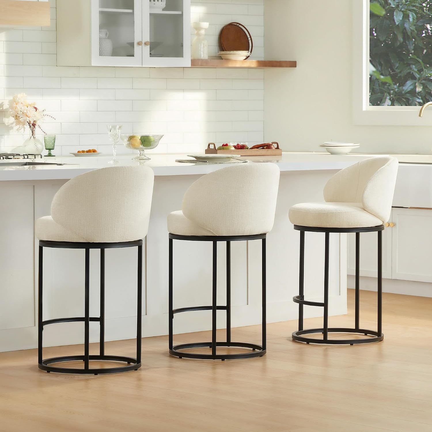 Набор из 3-х обитых тканью вра – обзор и цена Home Bar Stools